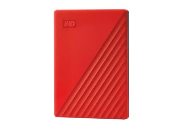 Western Digital 1TB My Passport Portable HDD Red